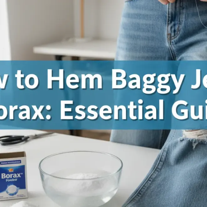 How to Hem Baggy Jeans with Borax: Essential Guide