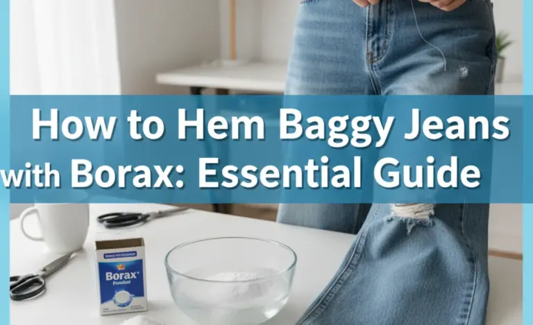 How to Hem Baggy Jeans with Borax: Essential Guide