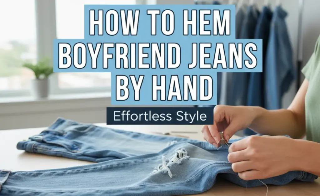 How to Hem Boyfriend Jeans By Hand: Effortless Style