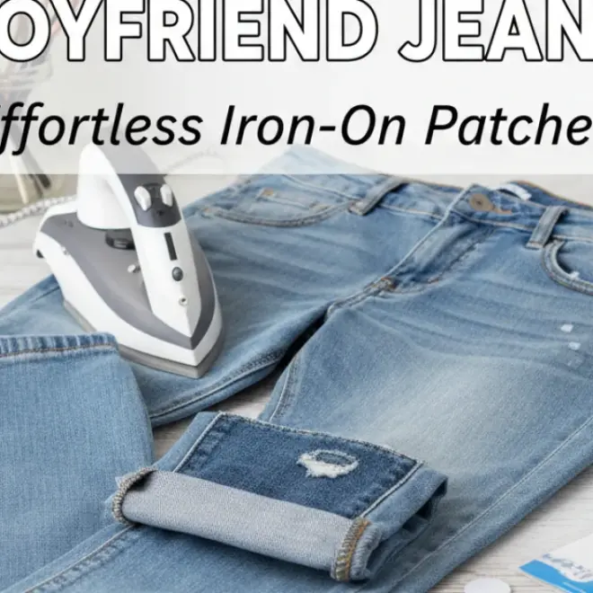 How to Hem Boyfriend Jeans: Effortless Iron-On Patches