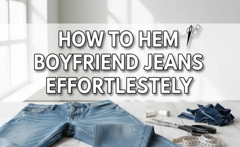 How to Hem Boyfriend Jeans Effortlessly