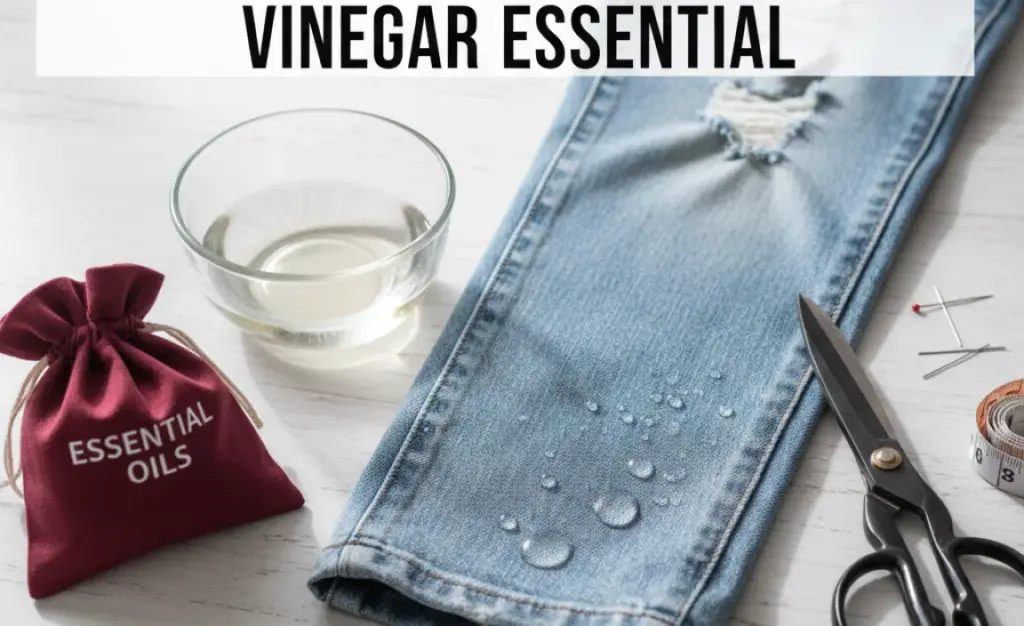 How To Hem Boyfriend Jeans: Vinegar Essential