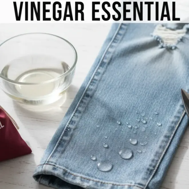 How To Hem Boyfriend Jeans: Vinegar Essential