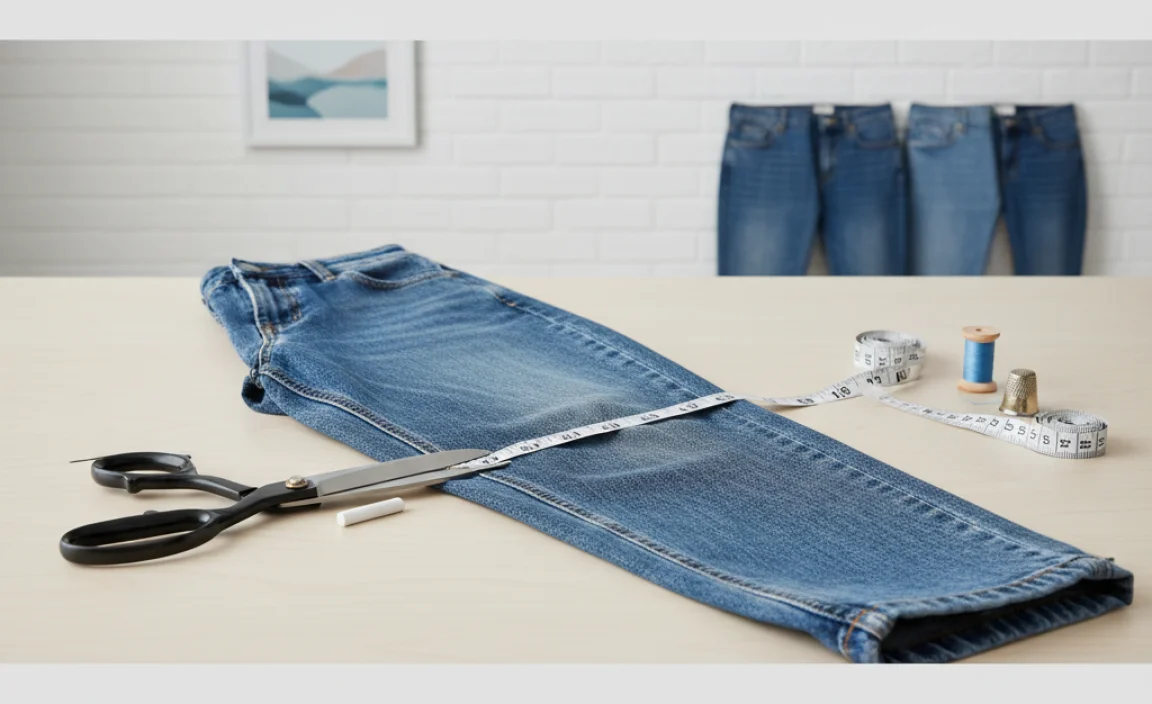 How to Hem Different Types of Relaxed Jeans