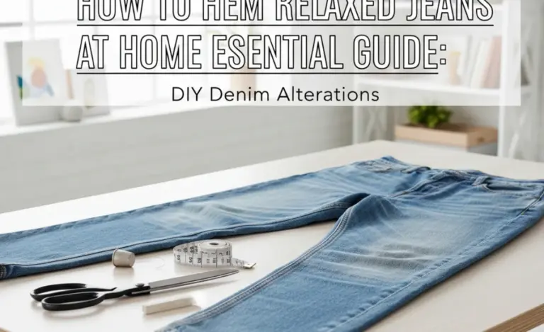 How to Hem Relaxed Jeans at Home: Essential Guide