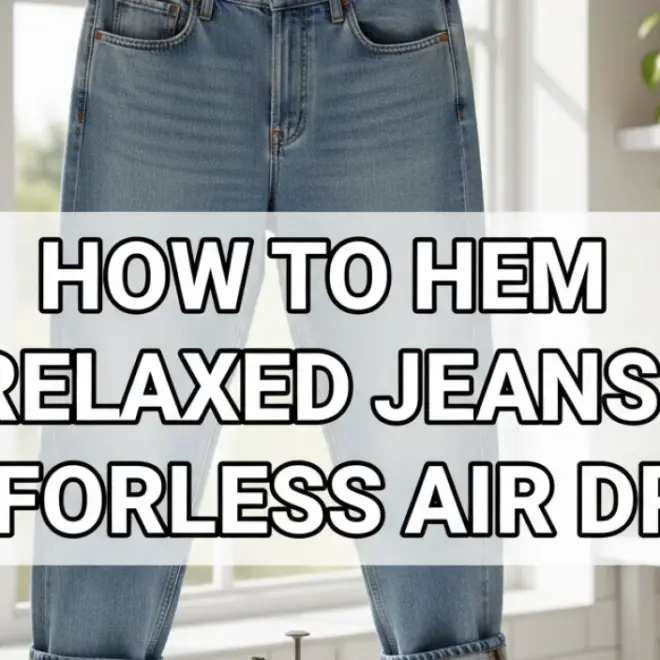 How To Hem Relaxed Jeans: Effortless Air Dry