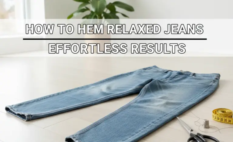 How to Hem Relaxed Jeans: Effortless Results