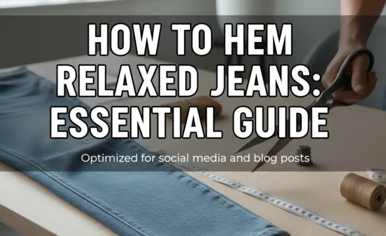 How To Hem Relaxed Jeans: Essential Guide