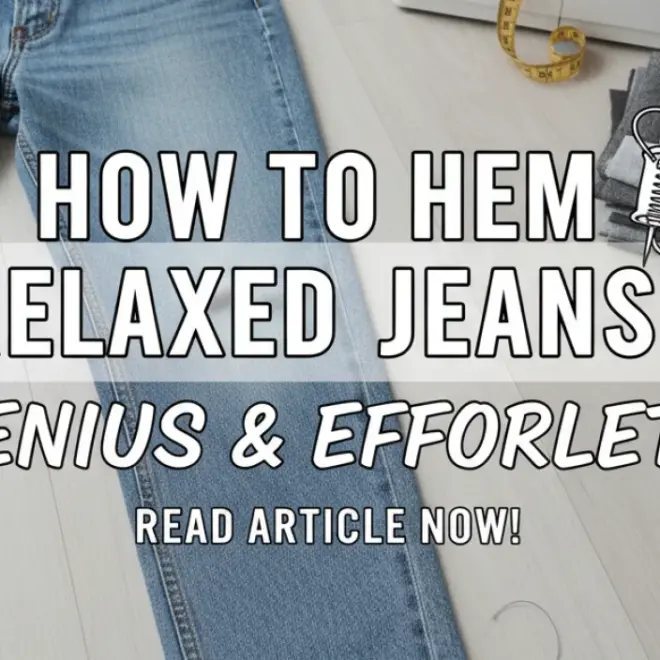 How To Hem Relaxed Jeans: Genius & Effortless