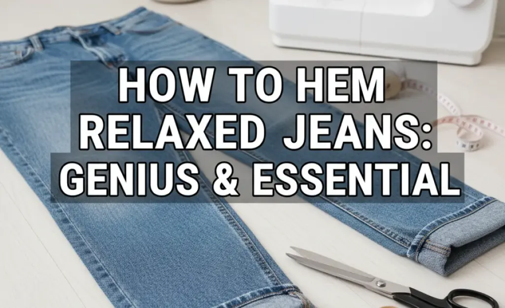 How To Hem Relaxed Jeans: Genius & Essential