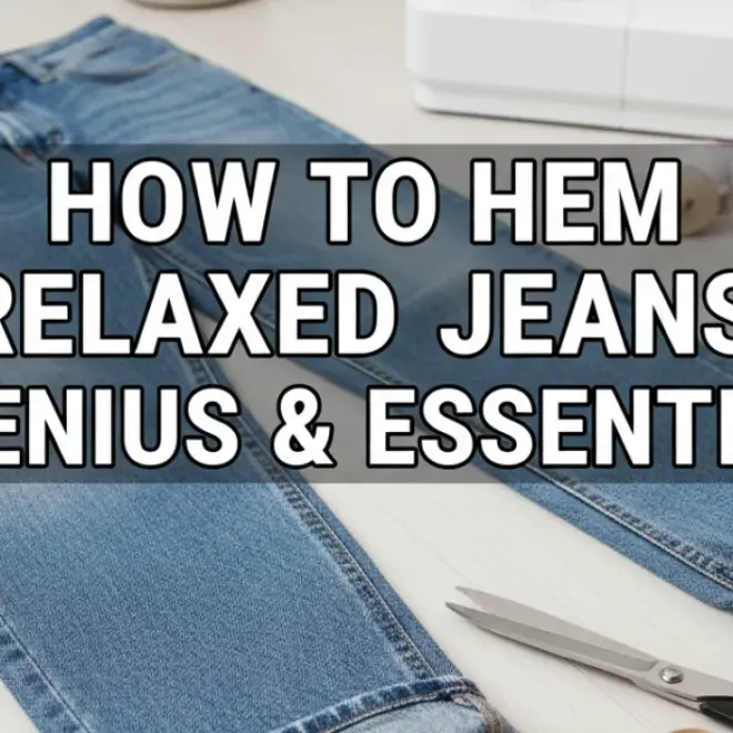 How To Hem Relaxed Jeans: Genius & Essential
