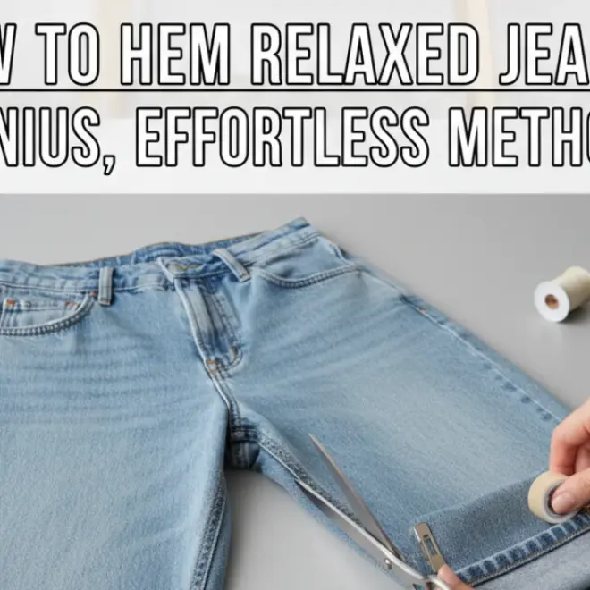 How to Hem Relaxed Jeans: Genius, Effortless Method