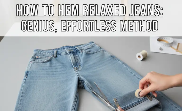 How to Hem Relaxed Jeans: Genius, Effortless Method