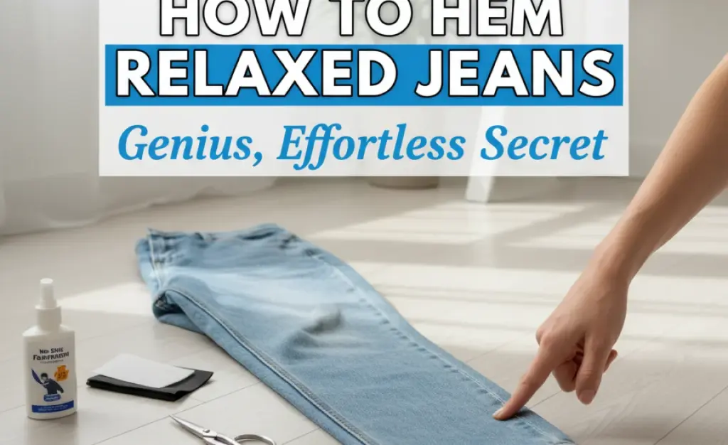 How To Hem Relaxed Jeans: Genius, Effortless Secret