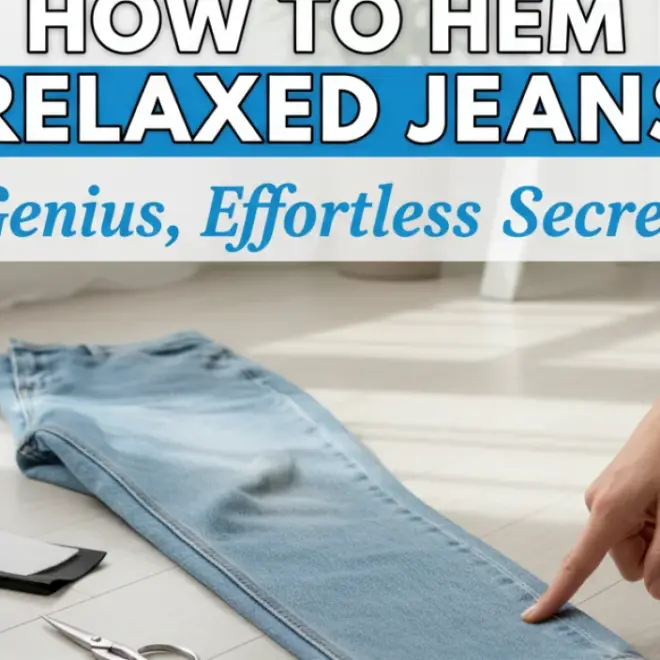 How To Hem Relaxed Jeans: Genius, Effortless Secret