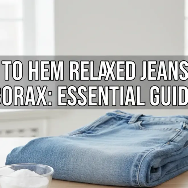 How To Hem Relaxed Jeans With Borax: Essential Guide