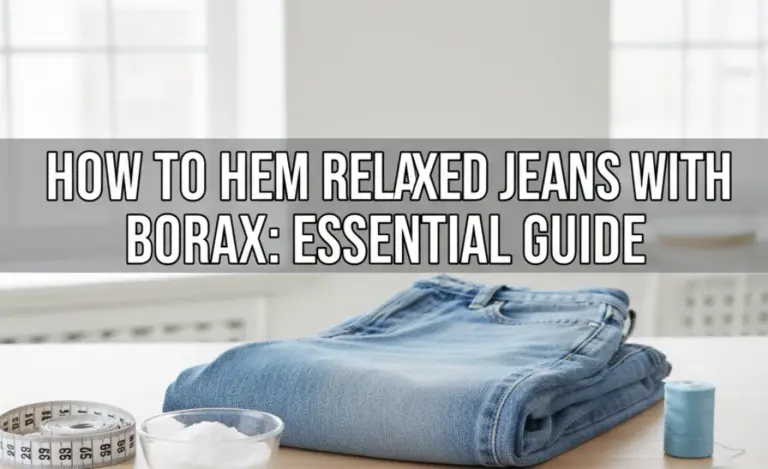 How To Hem Relaxed Jeans With Borax: Essential Guide