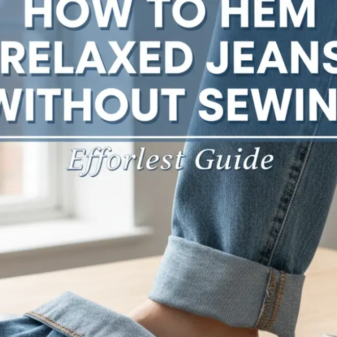 How to Hem Relaxed Jeans Without Sewing: Effortless Guide