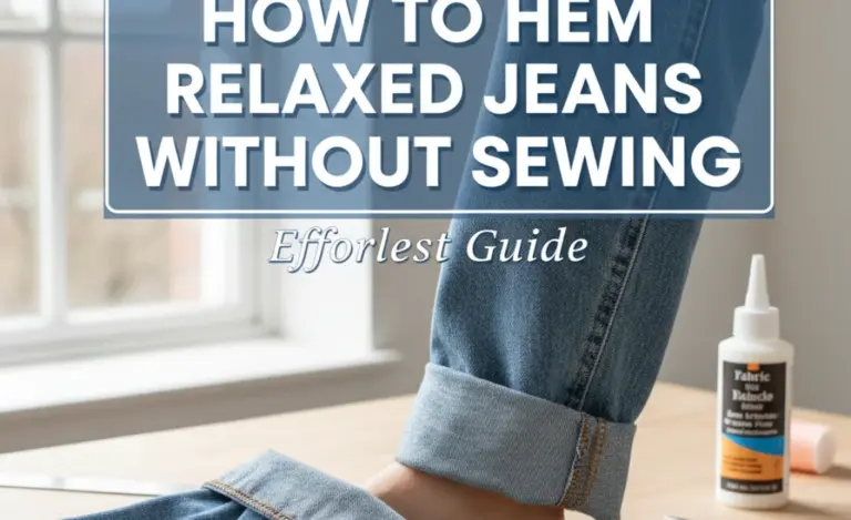 How to Hem Relaxed Jeans Without Sewing: Effortless Guide