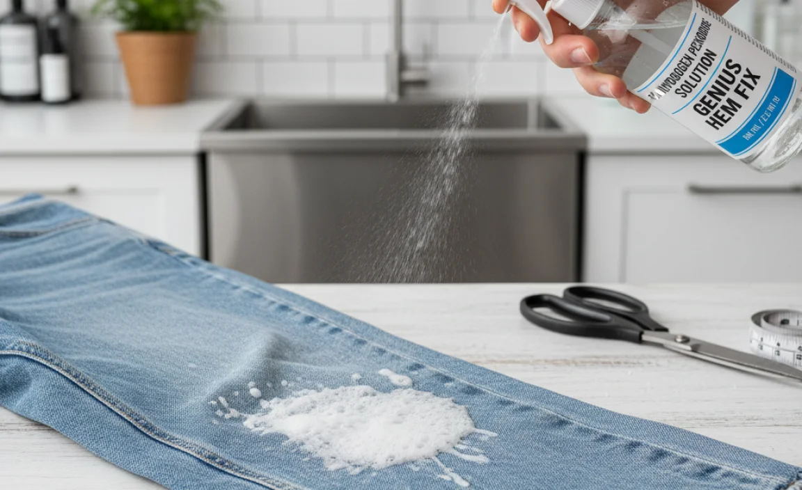 Step-by-Step Guide: Hemming Relaxed Jeans with Hydrogen Peroxide