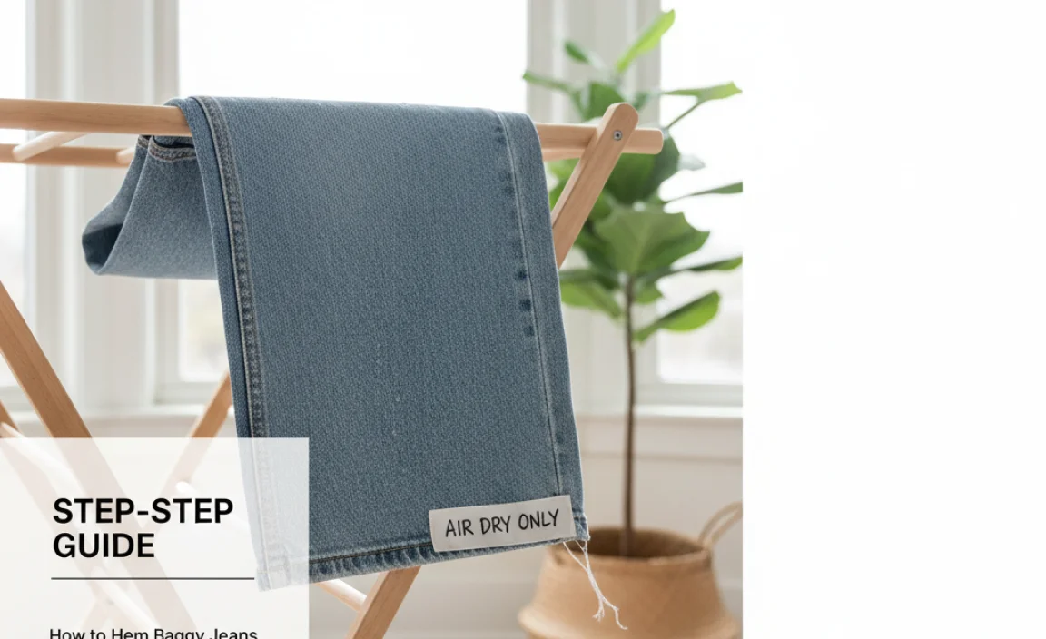 Step-by-Step Guide: How to Hem Baggy Jeans Effortlessly (Air Dry Only)