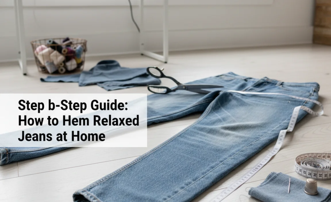 Step-by-Step Guide: How to Hem Relaxed Jeans at Home