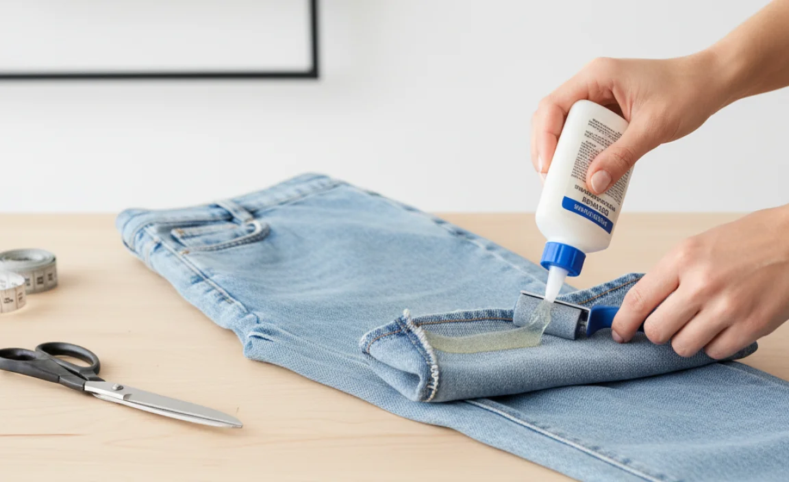 Step-by-Step Guide: How to Hem Relaxed Jeans with Fabric Glue