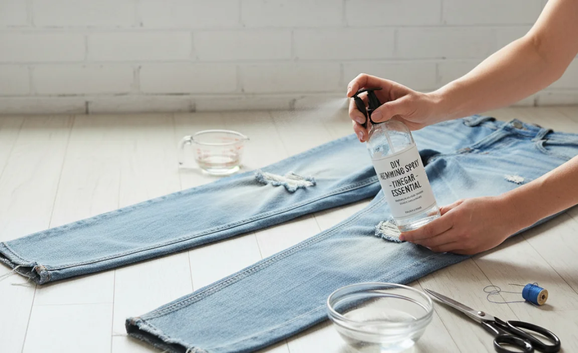 Step-by-Step Guide to Hemming Boyfriend Jeans with Vinegar