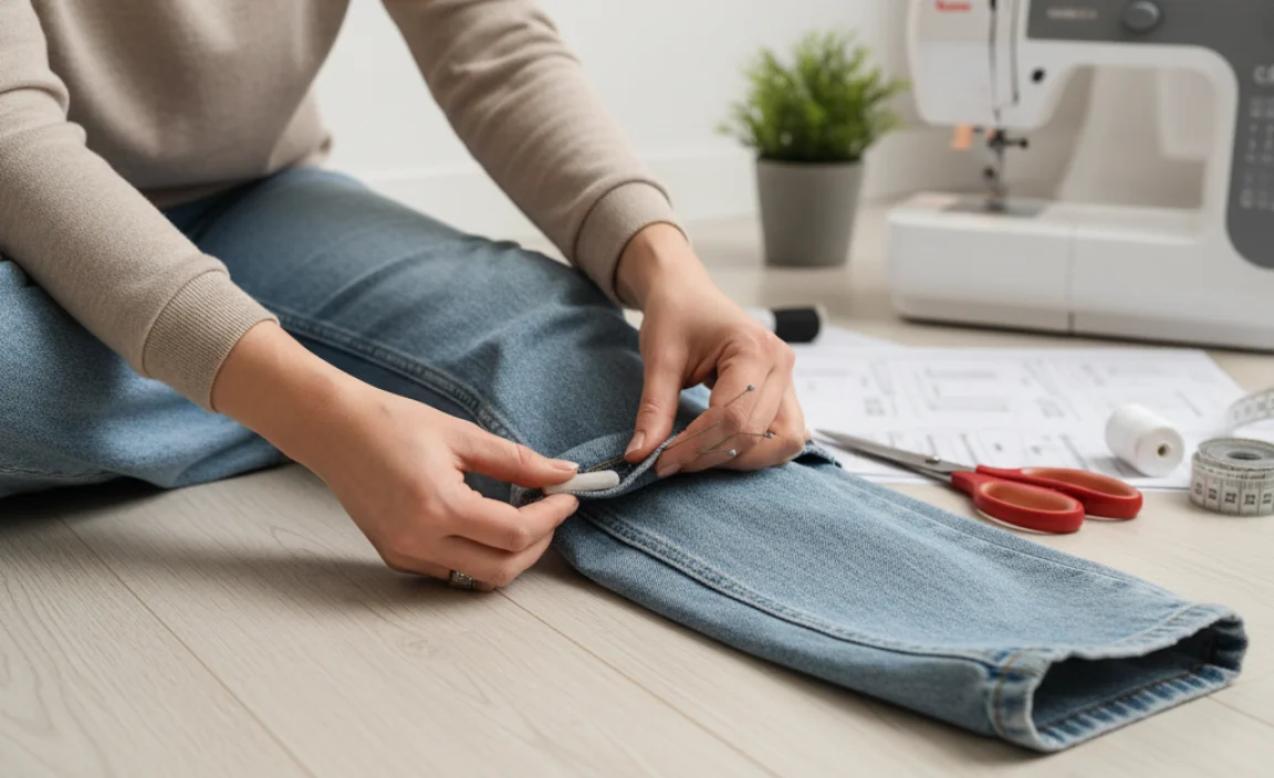 Step-by-Step Guide to Hemming Relaxed Jeans