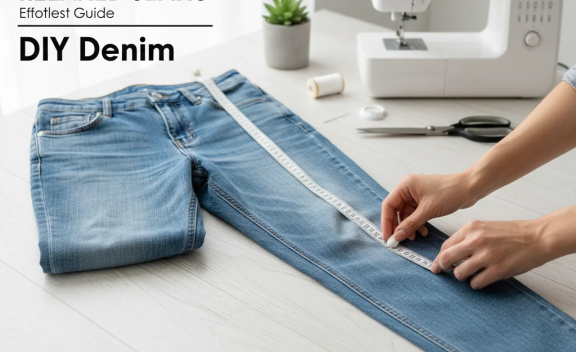 Step-by-Step: How to Hem Relaxed Jeans