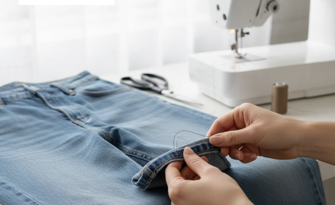 Step-by-Step: How to Hem Your Relaxed Jeans