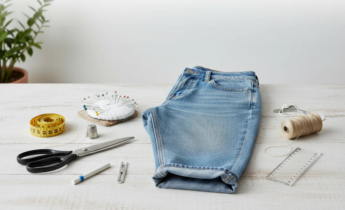 Tools You&#8217;ll Need for Hemming Relaxed Jeans