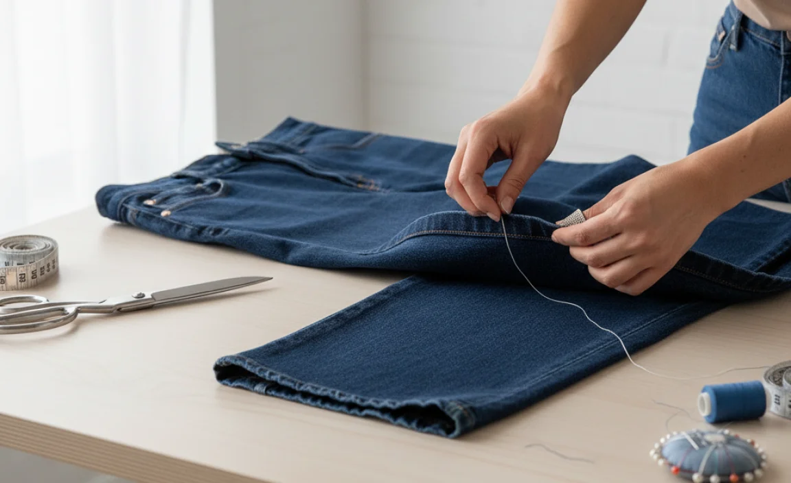 Why Hemming Baggy Jeans By Hand is a Great Solution
