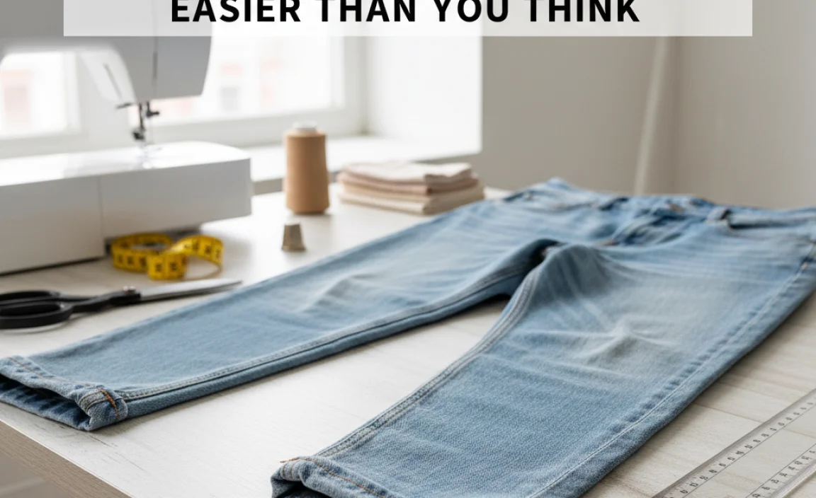 Why Hemming Relaxed Jeans Is Easier Than You Think