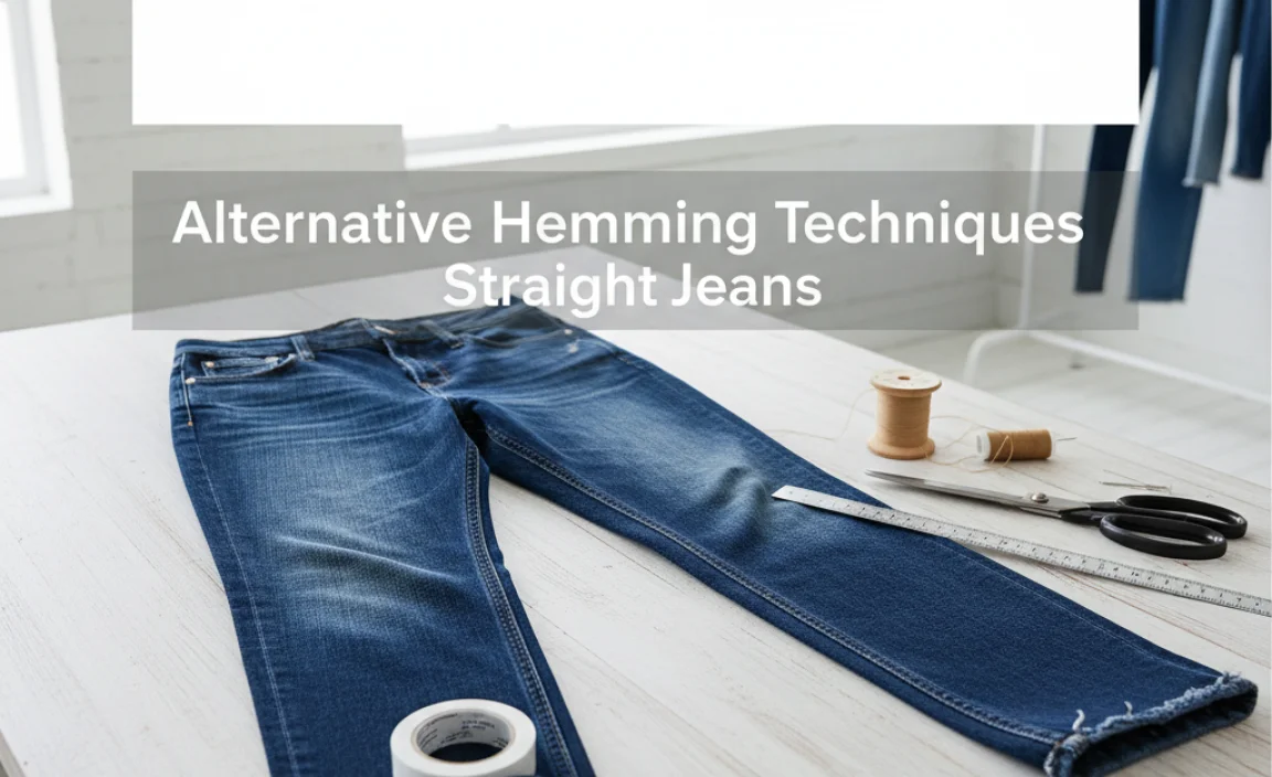 Alternative Hemming Techniques for Straight Jeans