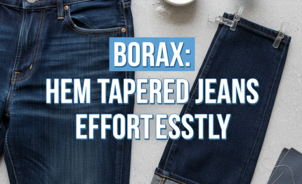 Borax: Hem Tapered Jeans Effortlessly
