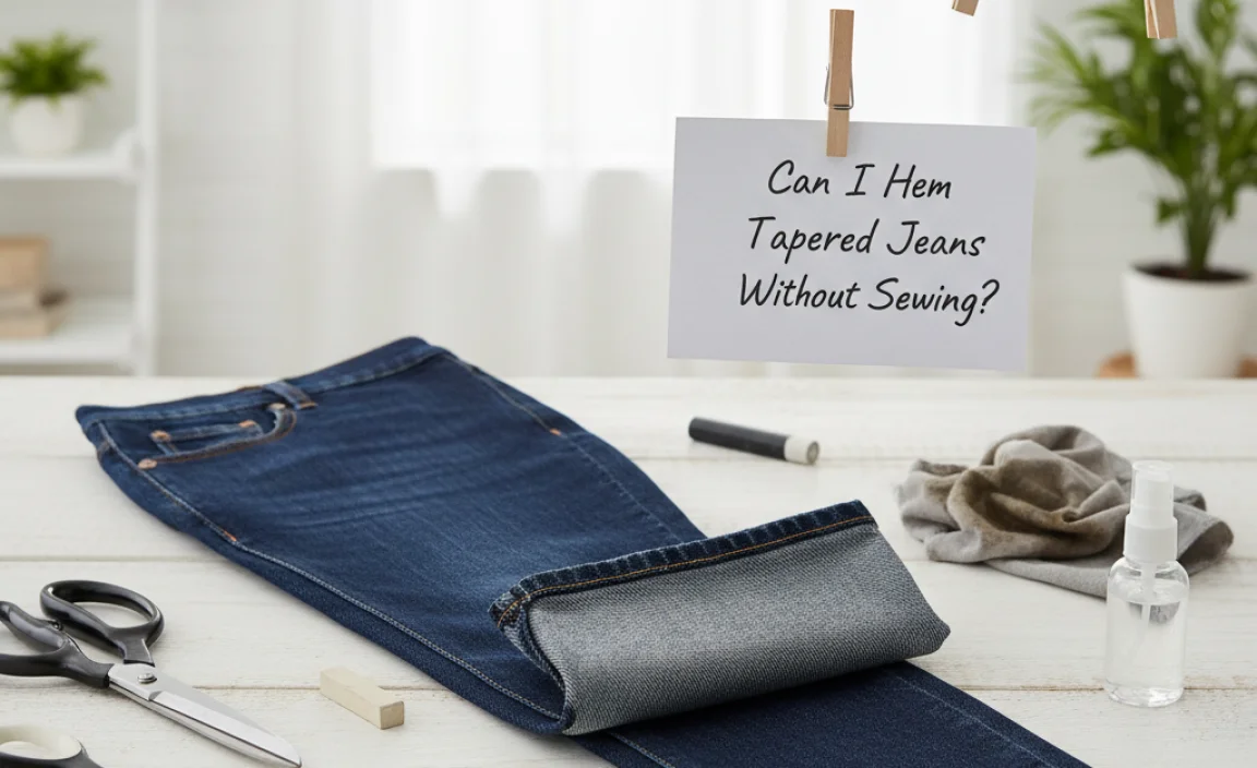 Can I Hem Tapered Jeans Without Sewing?