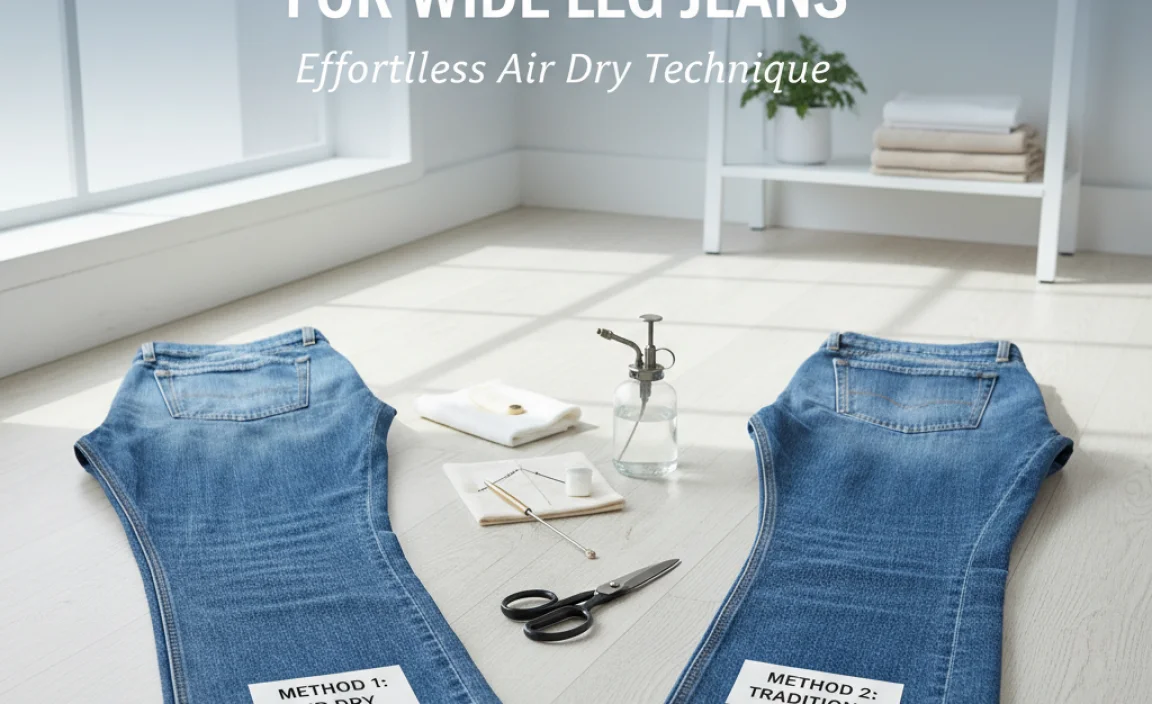 Comparing Hemming Methods for Wide Leg Jeans
