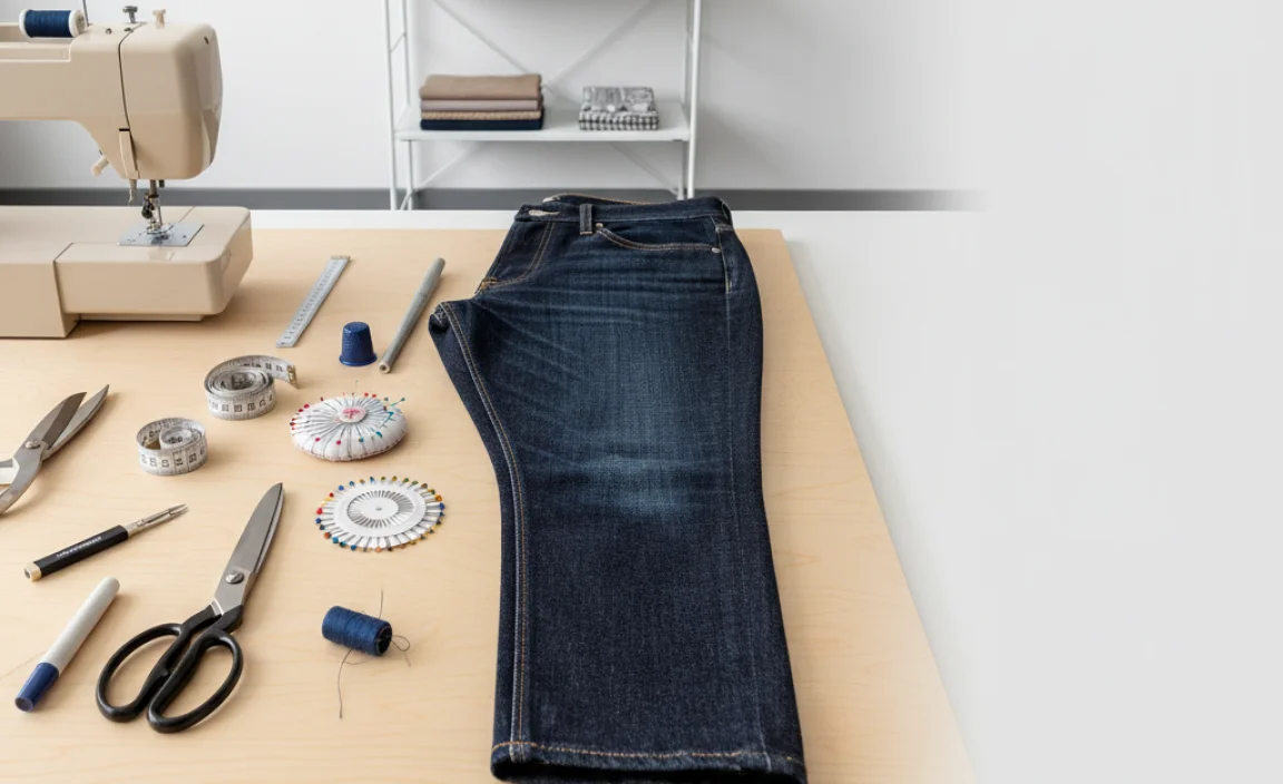 Essential Tools for Hemming Tapered Jeans