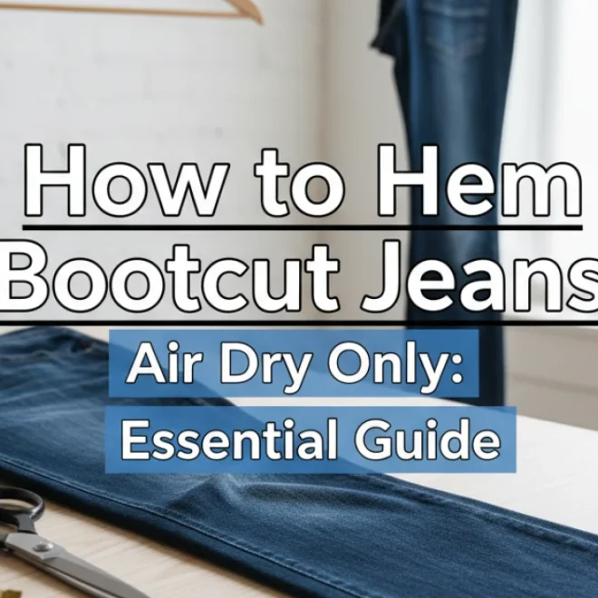 How to Hem Bootcut Jeans Air Dry Only: Essential Guide