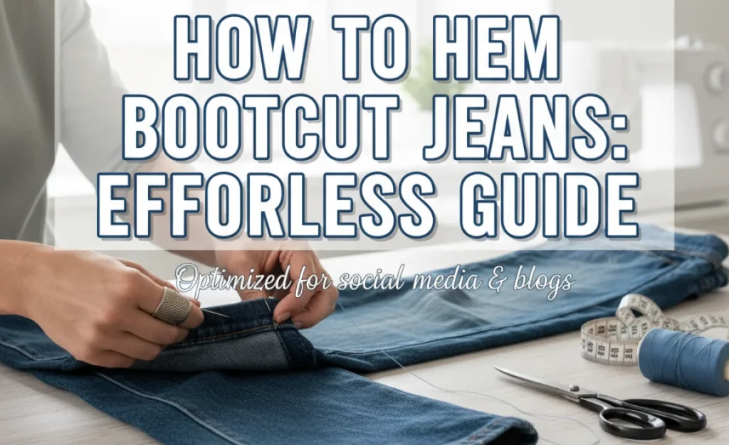 How to Hem Bootcut Jeans: Effortless Guide