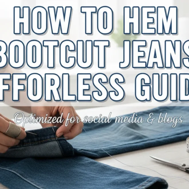 How to Hem Bootcut Jeans: Effortless Guide