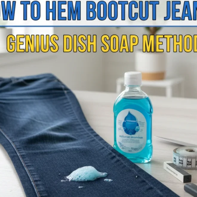 How To Hem Bootcut Jeans: Genius Dish Soap Method