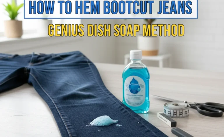 How To Hem Bootcut Jeans: Genius Dish Soap Method