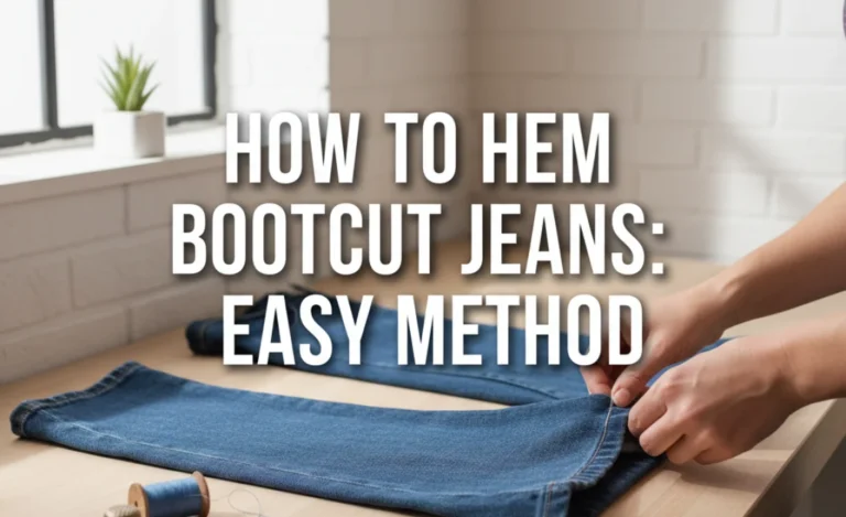 How to Hem Bootcut Jeans: Genius, Easy Method