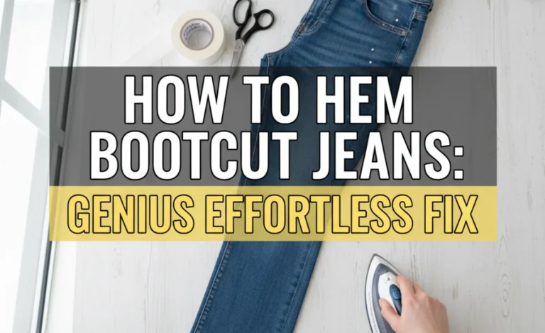 How to Hem Bootcut Jeans: Genius Effortless Fix