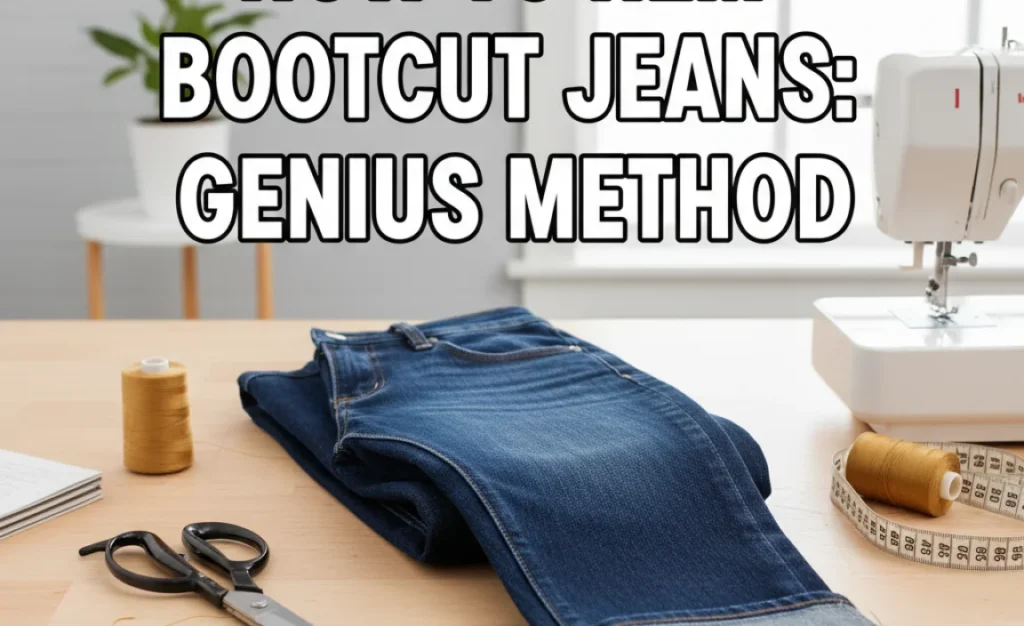 How to Hem Bootcut Jeans: Genius Method