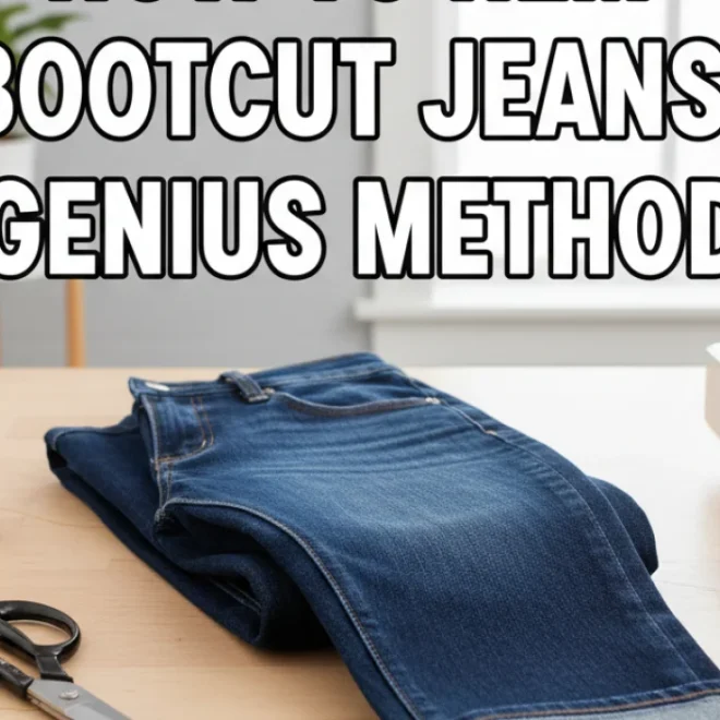 How to Hem Bootcut Jeans: Genius Method