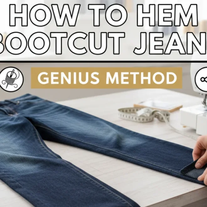 How To Hem Bootcut Jeans: Genius Method