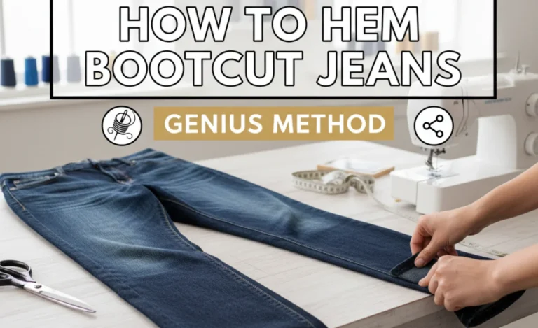 How To Hem Bootcut Jeans: Genius Method
